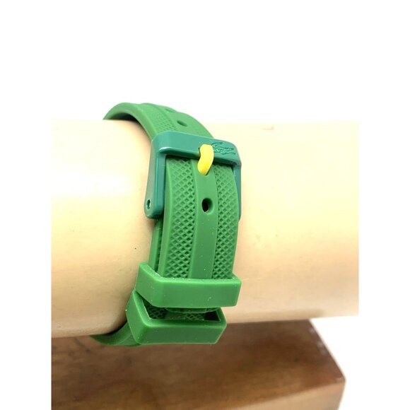 Lacoste Womens Kids Watch 2030055 Quartz Mini Tennis Green Dial Rubber Band 35mm - Picture 9 of 14